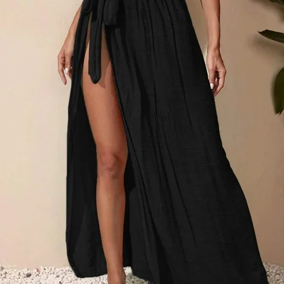 Sand Knot Waist Cover Up Skirt - Picture 3 of 6